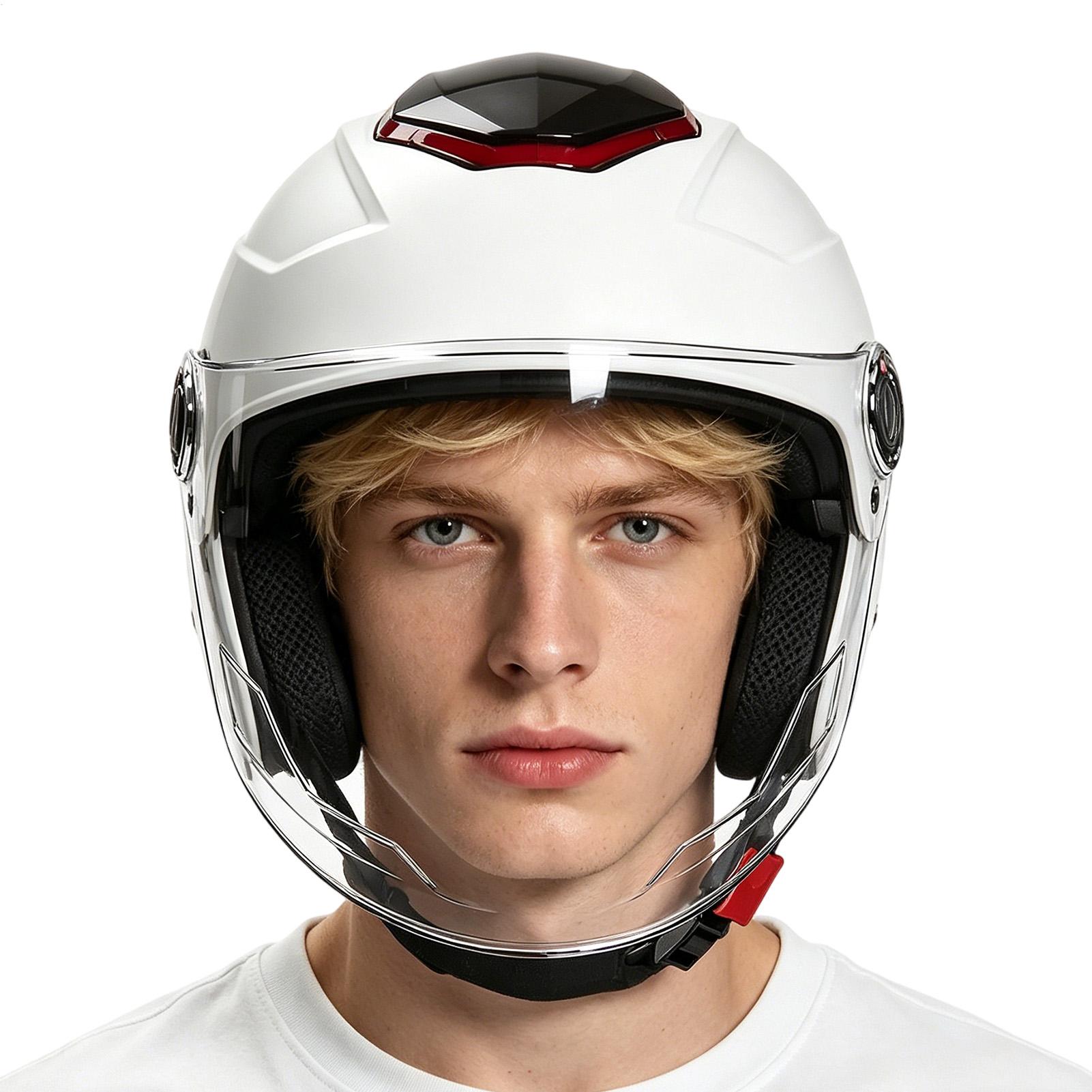 Motorcycle Gear Urban - Helm Sepeda Motor Bernapas, Penyerap Guncangan,