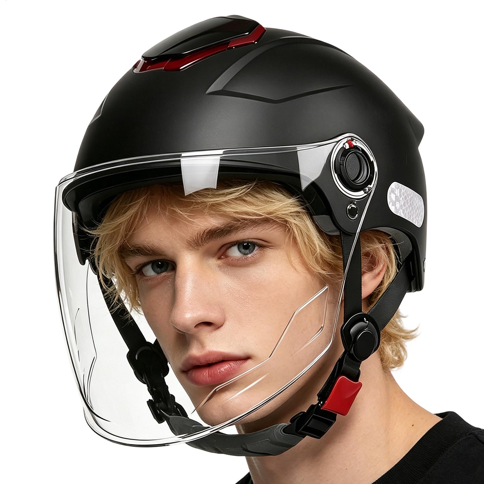 Motorcycle Gear Urban - Helm Sepeda Motor Bernapas, Penyerap Guncangan,