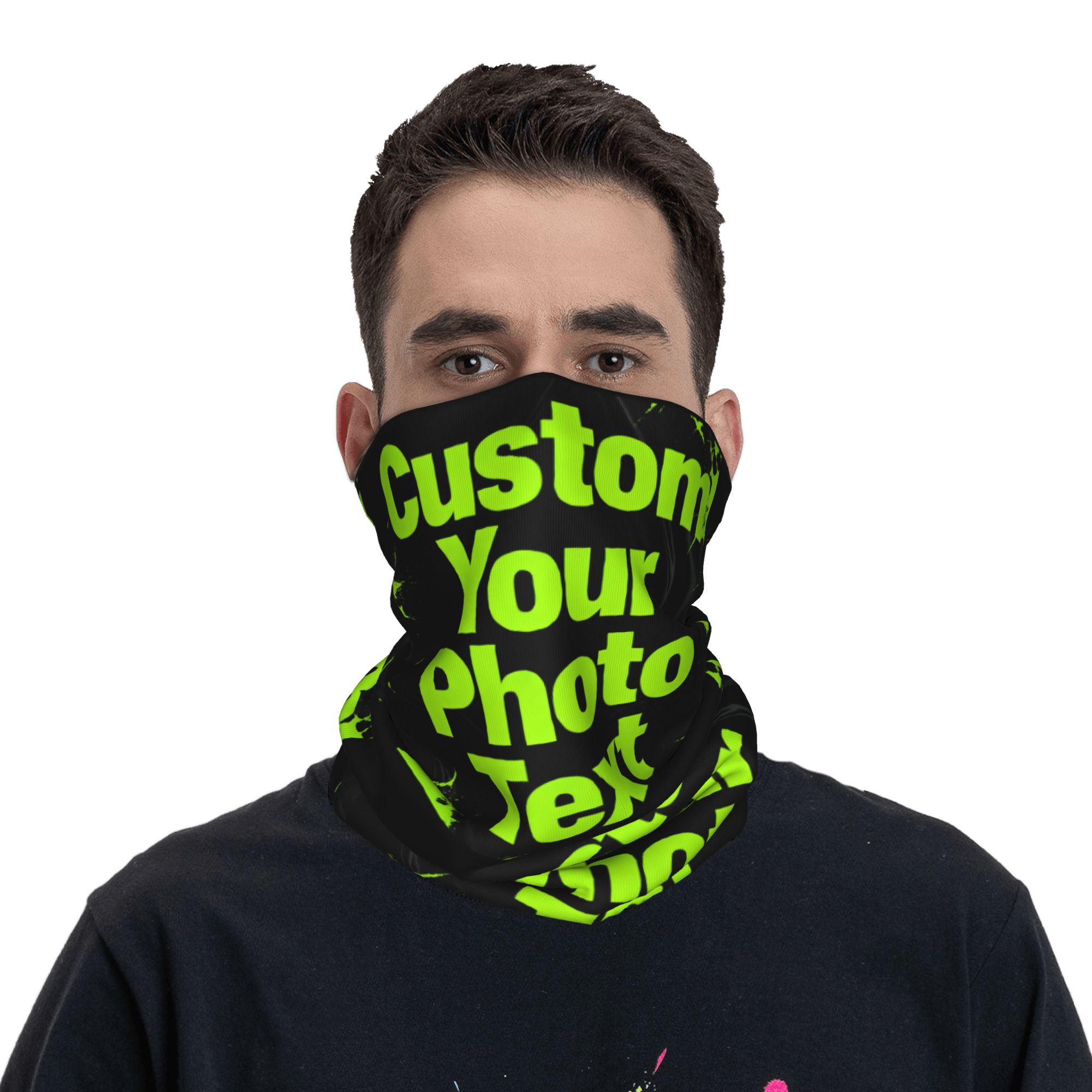 Neck Warmer Balaclava - Bandana Leher Custom dengan Foto, Logo,