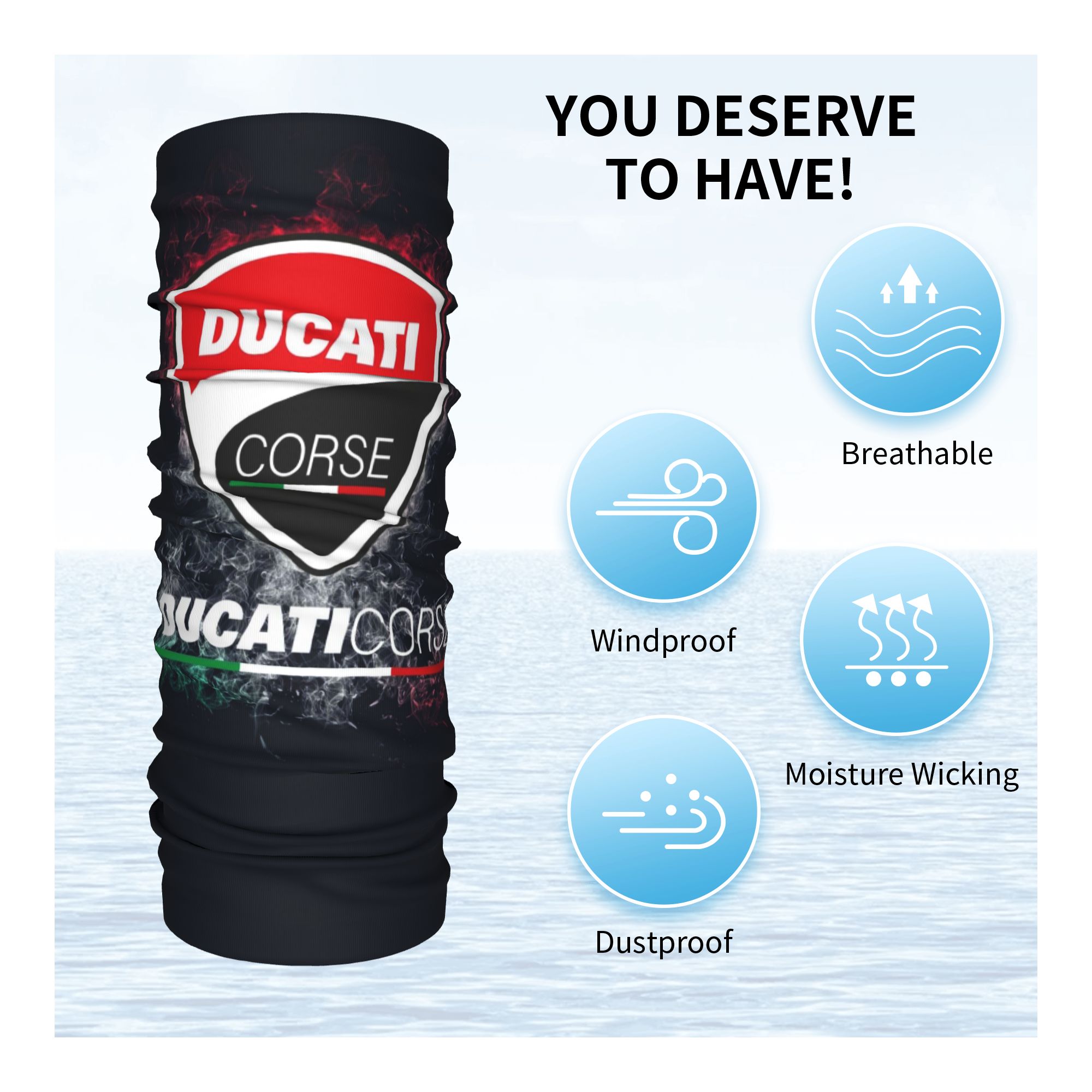 Bandana Leher Ducati Kustom un - Neck Warmer Balaclava ulasan dan harga