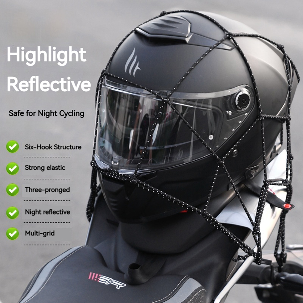 6 kait jaring bagasi pelindung - Motorcycle Gear Wardrobe ulasan dan harga