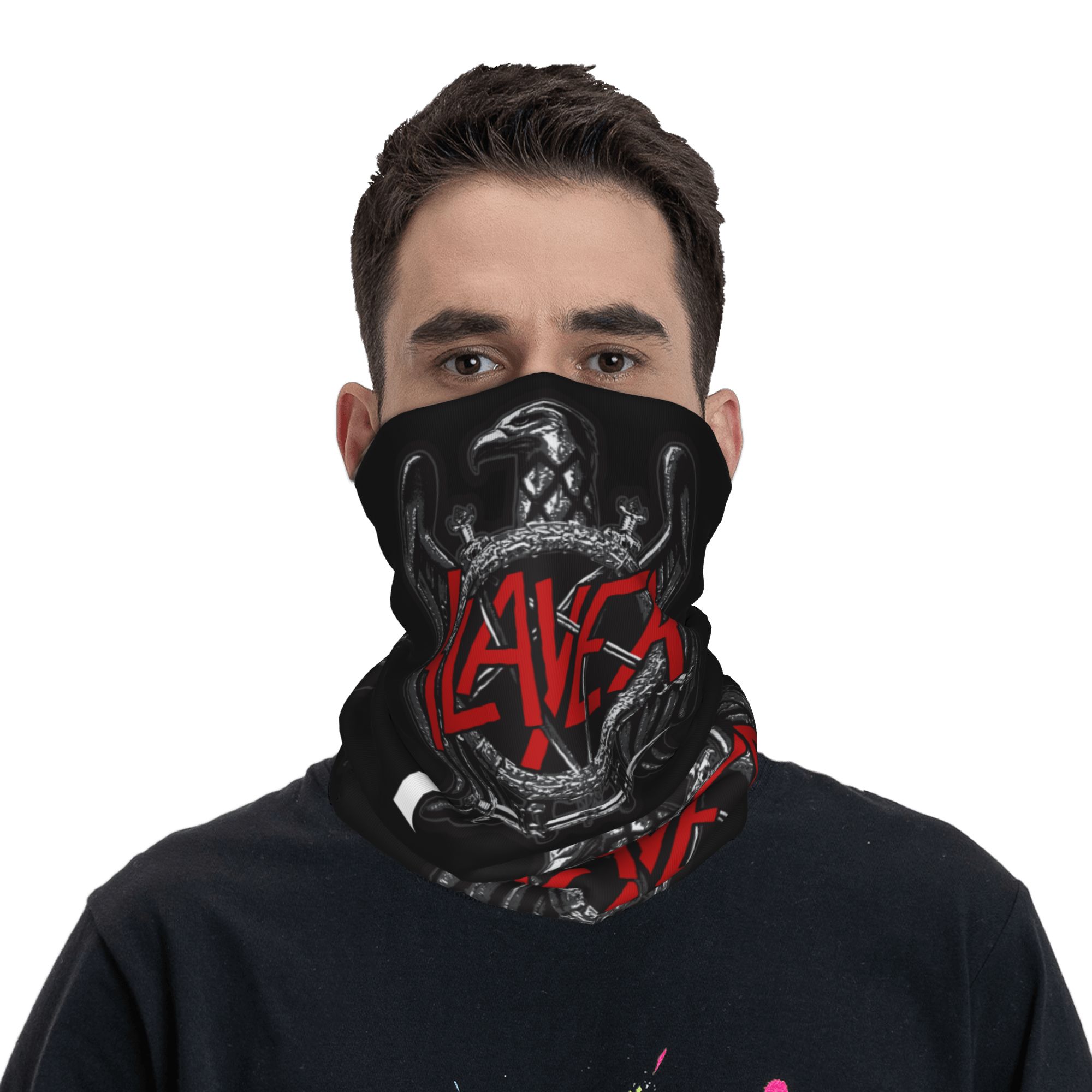 Bandana Logo Custom Slayers, P - Neck Warmer Balaclava ulasan dan harga