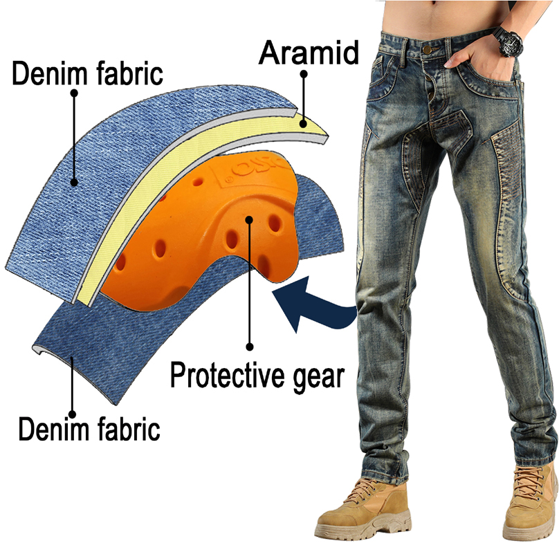 Celana Jeans Motor Kevlar untu - Motorcycle Gear Urban ulasan dan harga