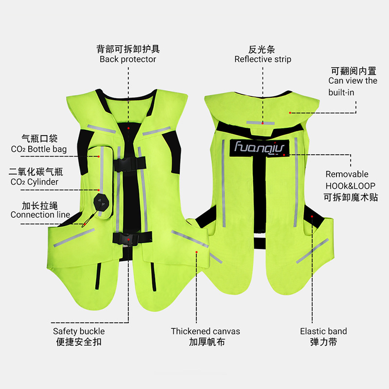 Rompi Pengaman Tiup Huanqiu Ge - Motorcycle Gear With Airbag ulasan dan harga